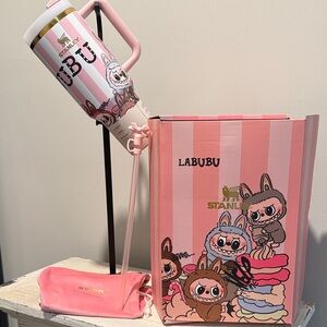 Stanley Labubu Pink and White Tumbler Set